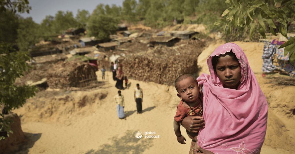 Goat qurban for Rohingya refugees in Bangladesh